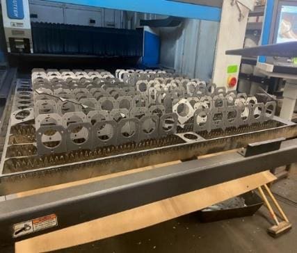Metal stamping and fabrication company for sale- laser -cut steel parts